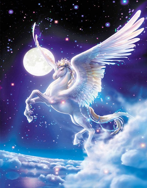 Diamond Painting Pegasus, 30x40 cm