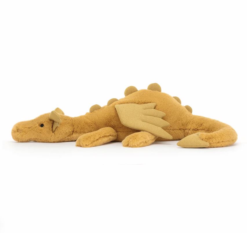 Jellycat Golden Dragon/Goldener Drache, 66 cm 2