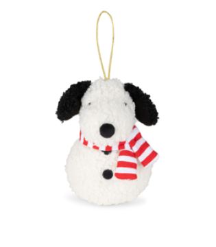 Snoopy Tiny Teddy Snowman/Snoopy Schneemann Anhänger, 10cm