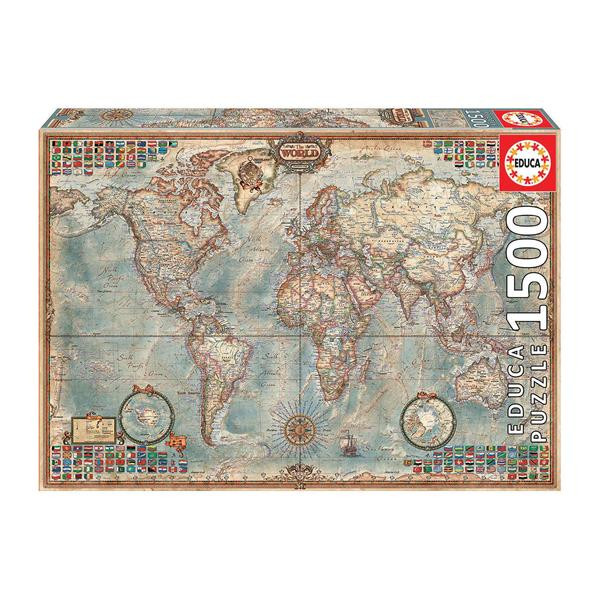 Antike Weltkarte 1500 Teile Puzzle 2