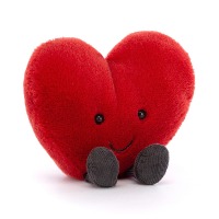 Jellycat Amuseable Red Heart klein, ca. 11cm 3