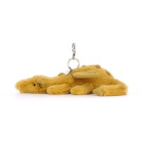 Jellycat golden Dragon Bag Charm - 22 cm 2