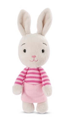 Nici Hase Happy Bunny, hellgrau 15cm