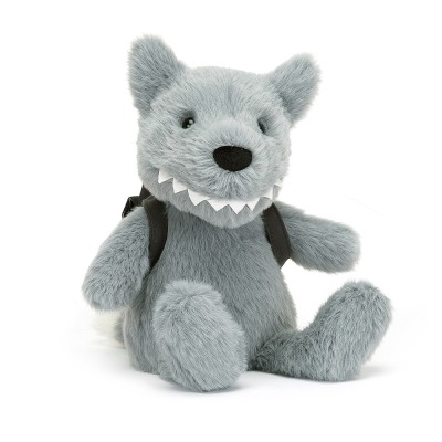 Jellycat Backpack Wolf / Rucksack Wolf, 22 cm