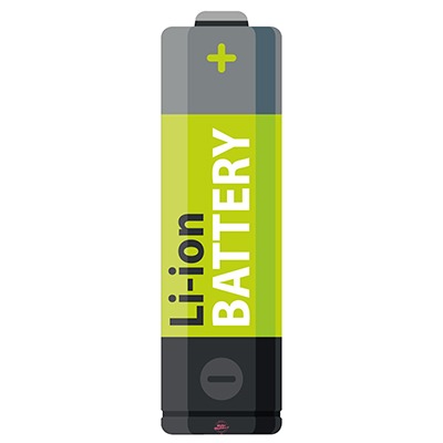 Li-ion Battery Lemon-Green für Cannondale div. Modelle - Konturgeschnittener BikeBäbber in