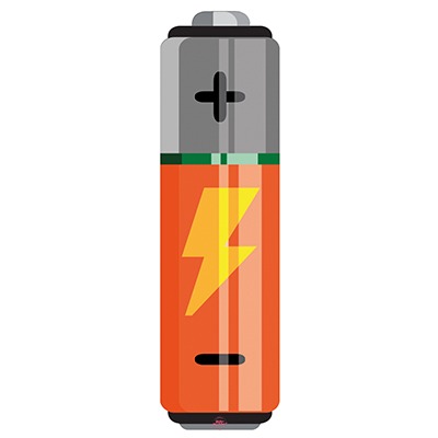 Flash Battery Orange für Cannondale div. Modelle - Konturgeschnittener BikeBäbber in
