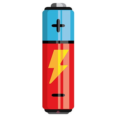 Flash Battery Red für Cannondale div. Modelle - Konturgeschnittener BikeBäbber in Batterie-Form