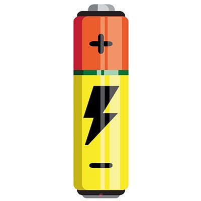 Flash Battery Yellow für Cube Stereo Hybrid 120/Reaction 625 - Konturgeschnittener BikeBäbber in