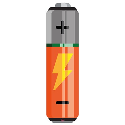 Flash Battery Orange für Focus Jam 2, Thron 2, Jarifa 2 - Konturgeschnittener BikeBäbber in