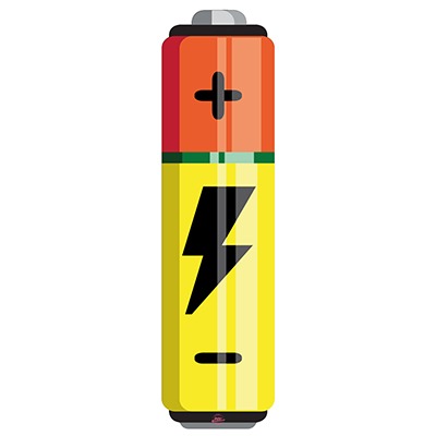 Flash Battery Yellow für Focus Jam 2, Thron 2, Jarifa 2 - Konturgeschnittener BikeBäbber in