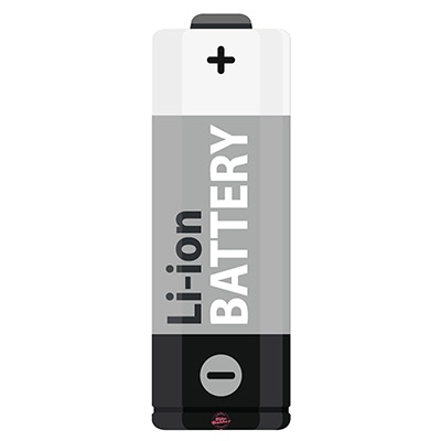 Li-ion Battery Mountain-Grey für Ghost Hybride - Konturgeschnittener BikeBäbber in Batterie-Form
