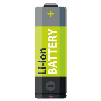 Li-ion Battery Lemon-Green für Ghost Hybride - Konturgeschnittener BikeBäbber in Batterie-Form