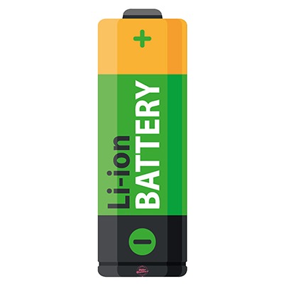 Li-ion Battery Sunset-Green für Ghost Hybride - Konturgeschnittener BikeBäbber in Batterie-Form