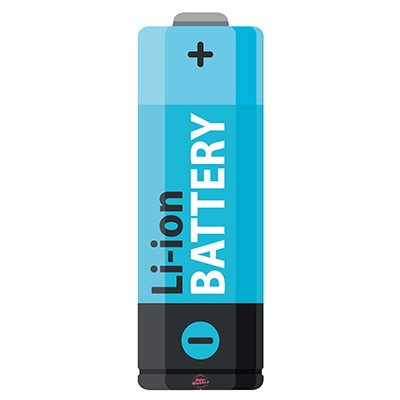 Li-ion Battery Sky-Blue für Ghost Hybride - Konturgeschnittener BikeBäbber in Batterie-Form für