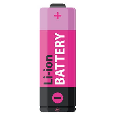 Li-ion Battery Girly-Pink für Ghost Hybride - Konturgeschnittener BikeBäbber in Batterie-Form für