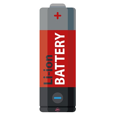 Li-ion Battery Hellfire-Red für Ghost Hybride - Konturgeschnittener BikeBäbber in Batterie-Form