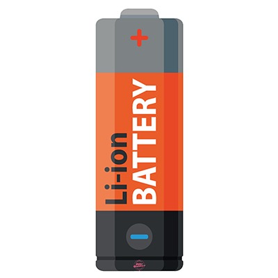 Li-ion Battery Juicy-Orange für Ghost Hybride - Konturgeschnittener BikeBäbber in Batterie-Form