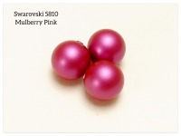 Swarovski 5810 Pearl Elderberry Night Blue Mystic Black Mulberry Pink Perlen 10 mm dunkelblaue