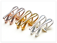 925 Silber Ohrclips, Sterlingsilber Clips, Echtsilber Ohrring Elemente, 23mm Schmuck Komponenten,