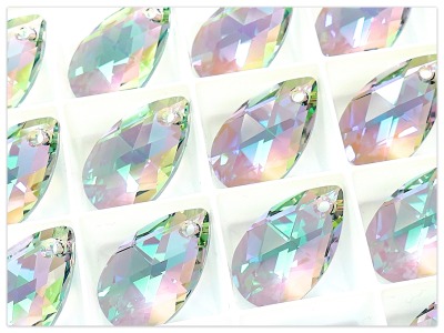 16mm Swarovski Elements 6106 Pear-shaped Crystal Paradise Shine, Swarovski Mandel, Swarovski Birne,