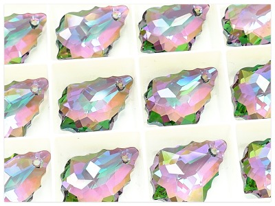 16mm Swarovski Elements 6090 Baroque Crystal Paradise Shine, Swarovski Barock, multicolor Kristall