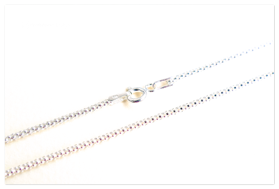 35cm 2mm Popcorn Silber Kette, 925 Königskette, Sterlingsilber Coreana Halskette, Echtsilber dicke