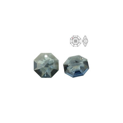 Swarovski Strass 8115 Octagon 14mm Medium Sapphire Goldt Swarovski Achteck Blaues Kristall