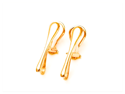 24K Gelb Gold vergoldete 925 Silber Ohrclips, Sterlingsilber Clips, Echtsilber Ohrring Elemente,