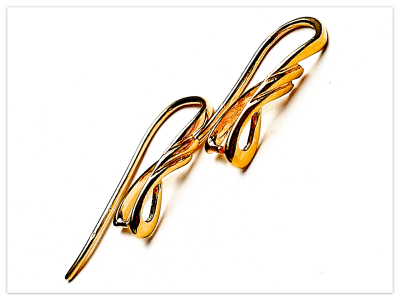 21mm 24K Gelb Gold vergoldete Silber offene Ohrhaken, 925 Sterlingsilber dekorative Ohrring