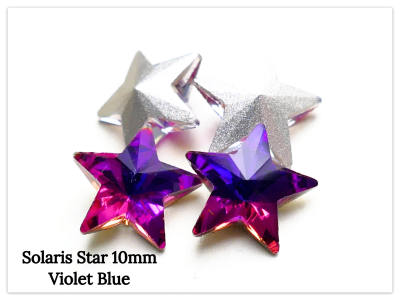 Solaris Star 10mm Violet Blue, Stern Kristall, violettes Kristall, Lila Kristall, Sternen Kristall