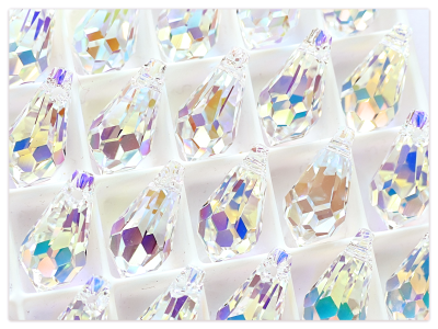 Swarovski Elements 6000 Drop 15mm Crystal Aurore Boreale, Swarovski Tropfen, Multicolor Kristall,