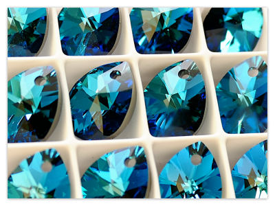 Swarovski Elements 6128 Mini Pear Bermuda Blue Kristall 12mm Kristall, Swarovski Tropfen Multicolor