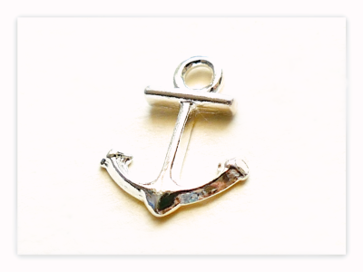 925 Silber Charms Anker, Sterlingsilber maritime kleine Anhänger für Ohrringe und Armbänder ,Meer