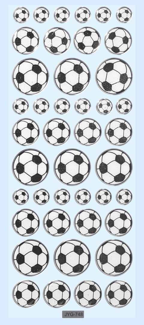3D-Glossy-Sticker HobbyFun Fußball II