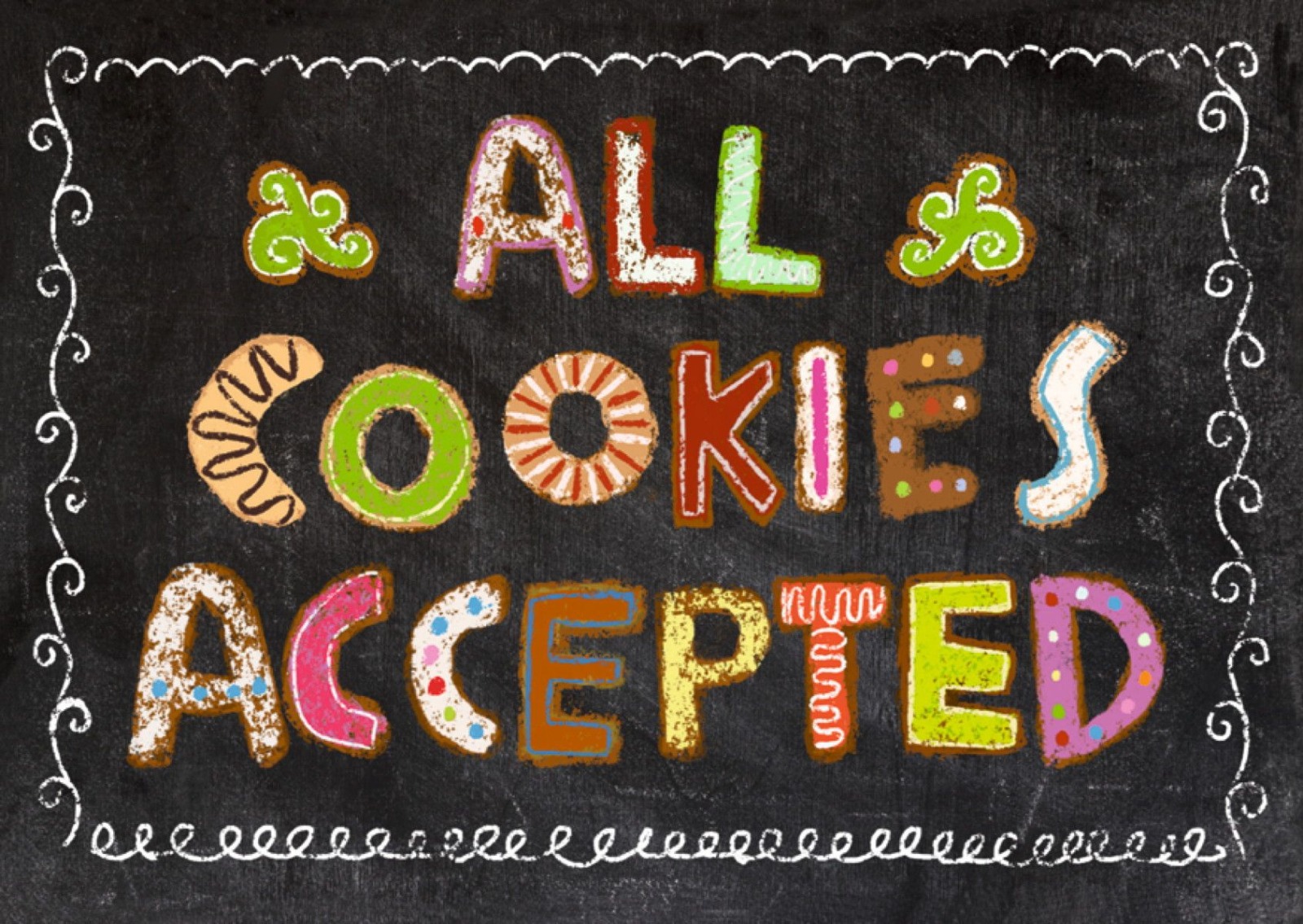 Postkarte A6 von inkognito All cookies accepted Henrike Wilson