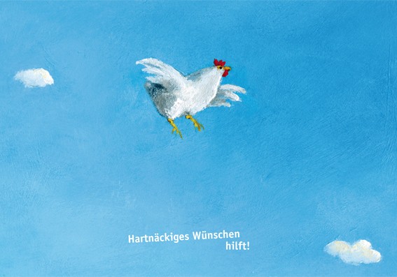 Postkarte A6 von inkognito Hartnäckiges Wünschen Henrike Wilson