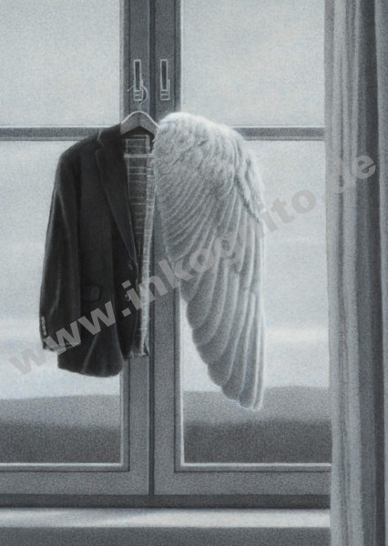 Postkarte A6 von inkognito Am Fenster Quint Buchholz