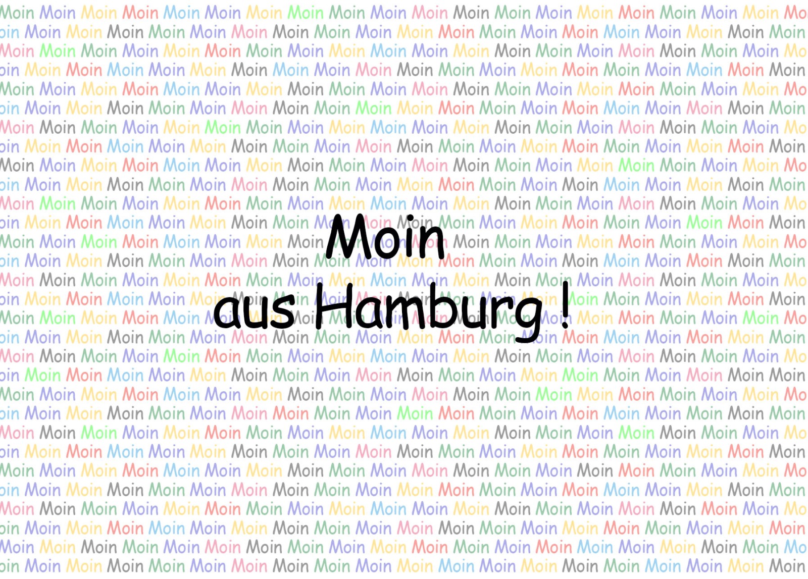Postkarte Moin aus Hamburg