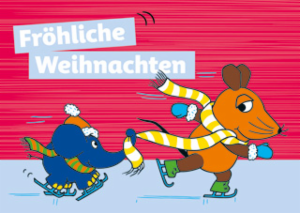 Postkarte A6 Vertrieb von modern times DieMaus ISchmitt-Menzel/Friedrich Streich WDR mediagroup