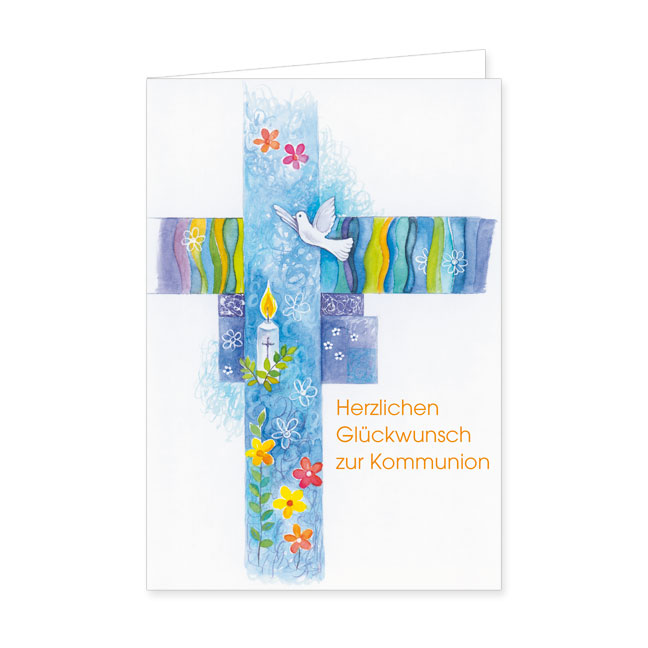 Doppelkarte Herzlichen glückwunsch zur Kommunion- Rannenberg & Friends