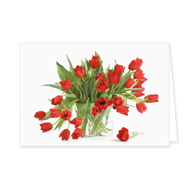 Doppelkarte Rote Tulpen- Rannenberg &amp; Friends