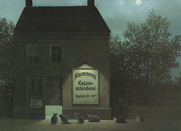 Postkarte A6 von inkognito Naumanns Katzenschinderei Michael Sowa - Postkarte A6 10,5 x 14,8 cm