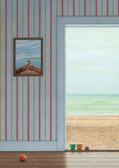 Postkarte A6 von inkognito Tag am Meer II Quint Buchholz - Postkarte A6 10,5 x 14,8 cm