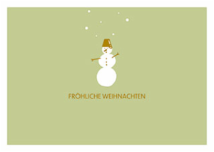 Postkarte A6 modern times Fröhliche Weihnachten GOLD - Postkarte A6 10,5 x 14,8 cm