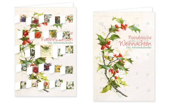 Adventskalenderkarte mit Umschlag und 24 Türchen von Rannenberg &amp; Friends Weihnachten Nostalgische