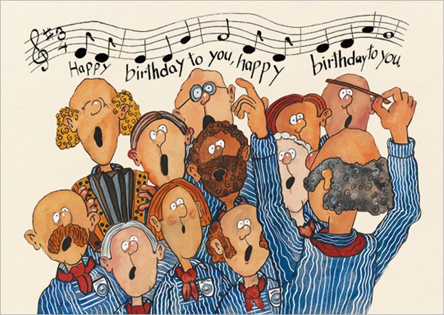 Postkarte happy birthday - Postkarte A6 105 x 148 cm