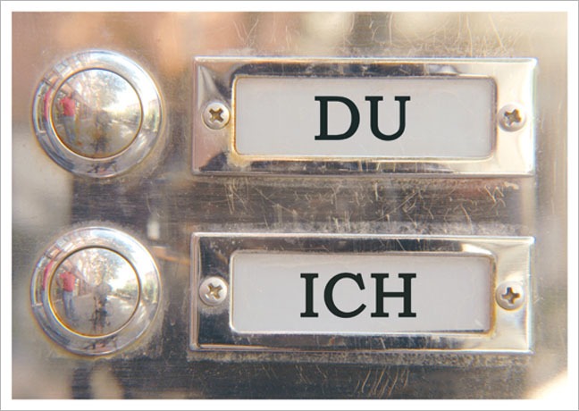 Postkarte Du - Ich - Postkarte A6 105 x 148 cm