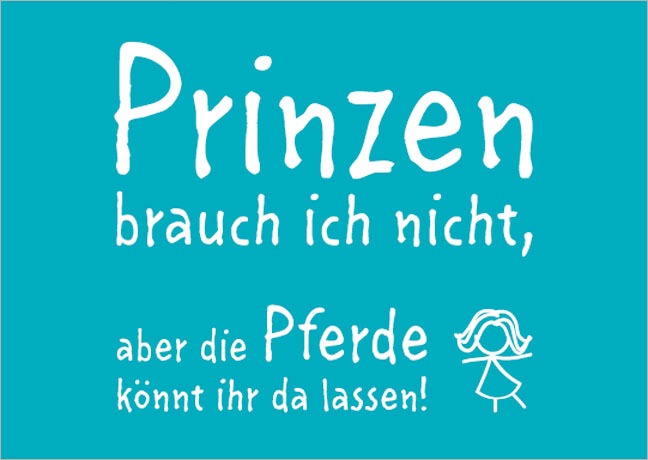 Postkarte Prinzen - Postkarte A6 105 x 148 cm