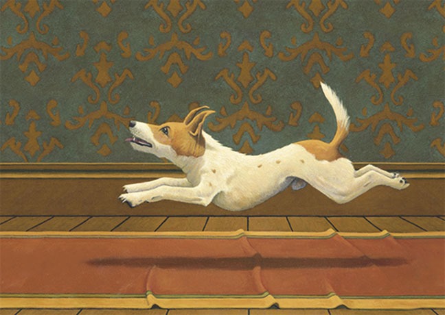 Postkarte Doggs - Bunte Hunde / The Postman Only Rings - Postkarte A6 10,5 x 14,8 cm