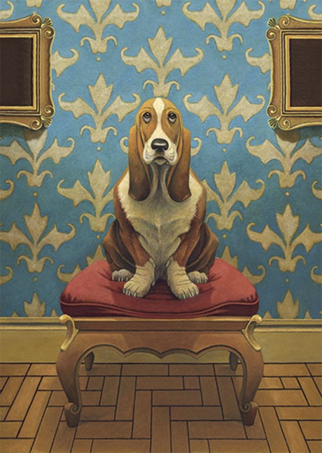 Postkarte Doggs - Bunte Hunde / Where Beagles Dare - Postkarte A6 10,5 x 14,8 cm